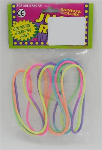 Chinese style jump rope rainbow rubber band 0.3M   ITEM NO.： W015998