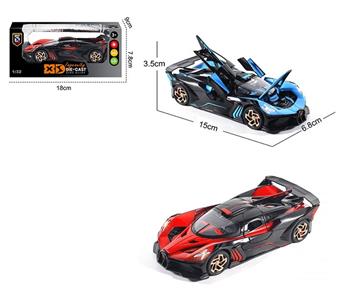 English 1:32 Die cast Zinc Alloy Lighting and Sound Effects Bugatti Shooting Star Car Model   ITEM NO.： W009177