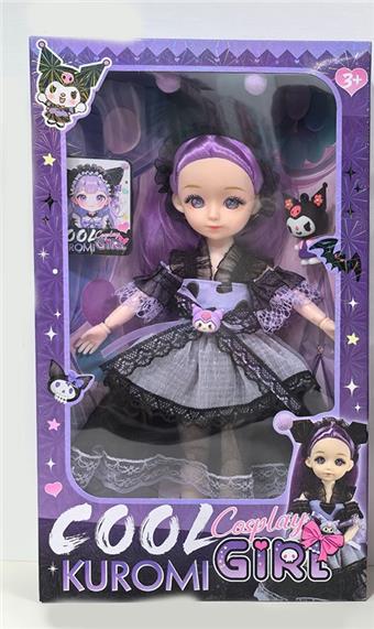 12 inch 13 section Kuromi doll 2 color mixed design   ITEM NO.： W018193