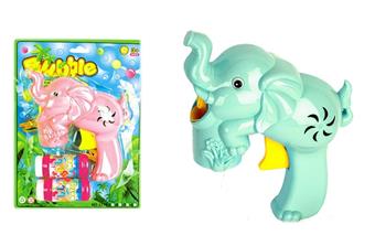 Solid colored elephant self-priming bubble gun   ITEM NO.： W014081