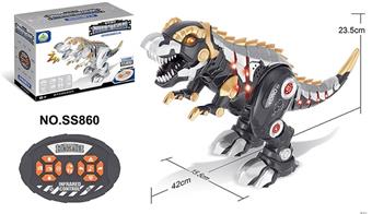 Remote Control Mechanical Tyrant Dinosaur (2-Color Mixed) E-commerce Packaging   ITEM NO.： W006777