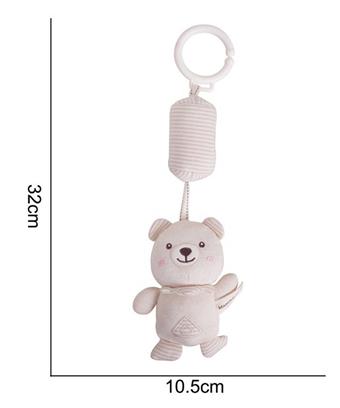 Plush toy organic cotton wind chime bear   ITEM NO.： W011844