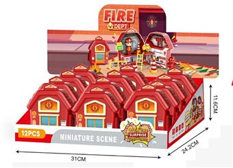 House fire scene set with map   ITEM NO.： W004903
