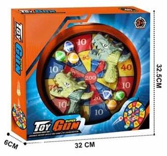Dinosaur Gun Sticky Ball Target Shooting Toy Gun   ITEM NO.： W008873