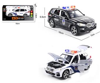 1:32 Die Casting Zinc Alloy Lighting and Sound Effects BMW X5 Police Car Model   ITEM NO.： W009188