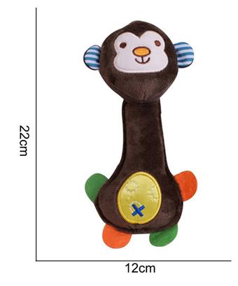 Plush toy, hand-held bell monkey   ITEM NO.： W011668