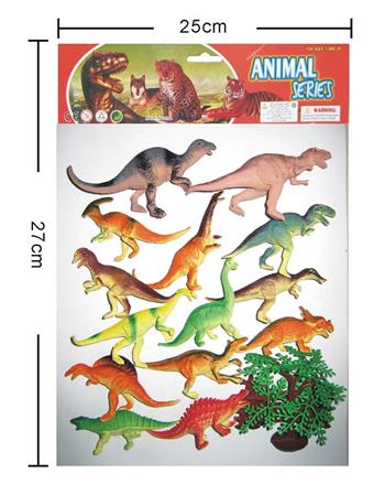 Soft rubber dinosaur   ITEM NO.： W006496