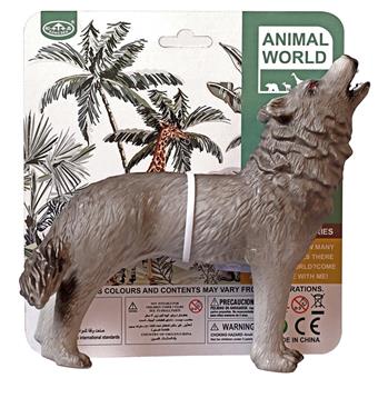 Soft rubber, vinyl, animal, wolf   ITEM NO.： W006703