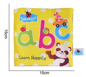 Plush toy cognitive cloth book letters (yellow)   ITEM NO.： W011830