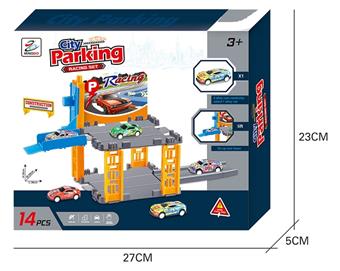 Self installed parking lot sliding 1 alloy car   ITEM NO.： W008651