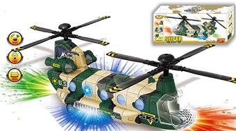 Zhigannu Transport Helicopter (Military Edition) 3-color spotlight effect   ITEM NO.： W006770