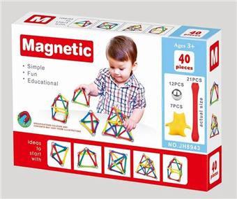 Magnetic building blocks (40pcs) (GCC)   ITEM NO.： W016654