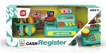 Electric voice cash register set 2 * AA, not included. Home checkout counter, children's supermarket checkout set   ITEM NO.： W017094