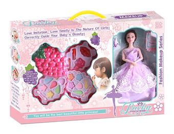 Play Home Barbie 11.5-inch Grape shaped Three layer Makeup Set (Can be applied)   ITEM NO.： W008350