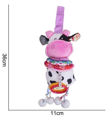 Plush toys, bell drawn cows   ITEM NO.： W011712