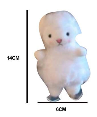 (Customizable) Small Cotton Sheep Pendant Plush Doll Backpack Hanging Accessories Keychain Backpack Accessories   ITEM NO.： W011185