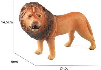 Soft rubber, vinyl, animal, male lion   ITEM NO.： W006682