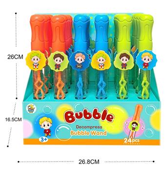 Boy's stress relieving bubble stick (24PCS)   ITEM NO.： W014230