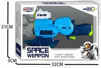 Sound and light space axe gun single color (CPC)   ITEM NO.： W018328