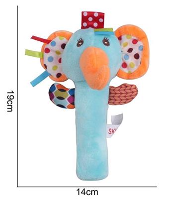 Plush toy hand bell [BB stick] elephant style   ITEM NO.： W011641