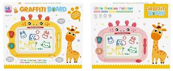 Cartoon animal colored magnetic drawing board   ITEM NO.： W017397
