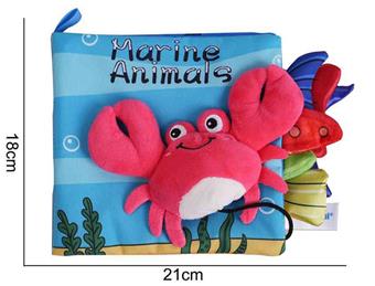 Plush toy [3D cloth book] Crab   ITEM NO.： W011750