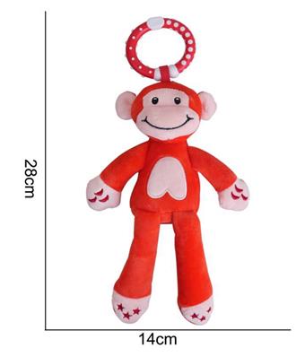 Plush toy wind chime red monkey   ITEM NO.： W011818