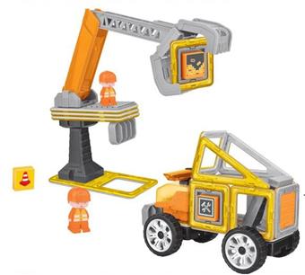 Engineering Assembly Set with Versatile Magnetic Block Blocks (40PCS)   ITEM NO.： W016676