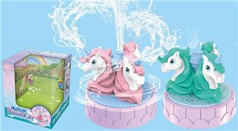 Playing in the water, spinning unicorn   ITEM NO.： W005356