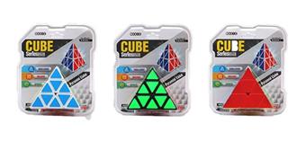 White background fluorescent steel ball pyramid Rubik's Cube   ITEM NO.： W015610