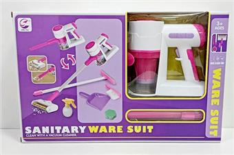 Electric vacuum cleaner, sanitary ware set, home simulation, small appliances, children's cleaning tools, cartoon simulation, cleaning tools, home simulation, cleaning set   ITEM NO.： W017345
