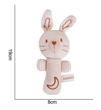 Plush toy organic cotton hand crank rabbit   ITEM NO.： W011327