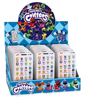 Terrifying Purple Cat Monster - Children's Touch Screen Multi functional Early Education Phone (18PCS per unit price) with lanyard and USB charging cable   ITEM NO.： W005021