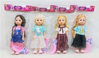 10 inch 3D eyeless doll with comb   ITEM NO.： W011095