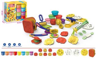 Multi functional clay set (eight bottles * 50g)   ITEM NO.： W002662
