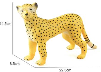 Soft rubber glue animal cheetah   ITEM NO.： W006679