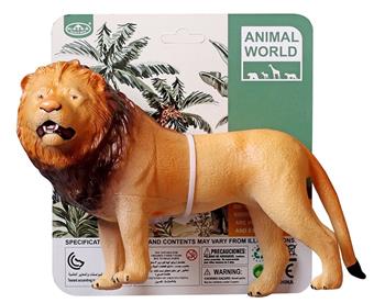 Soft rubber, vinyl, animal, male lion   ITEM NO.： W006702