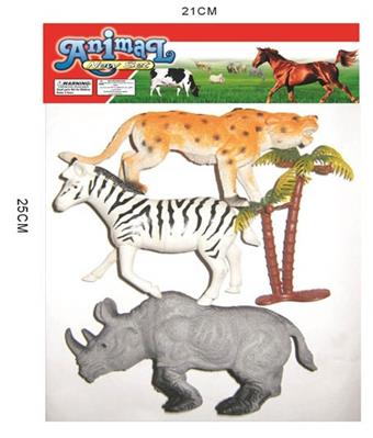 Soft rubber animals   ITEM NO.： W006445
