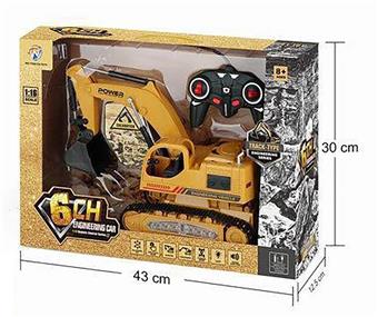 1: 16 remote control six channel crawler excavator with 7 color lights and music   ITEM NO.： W005269