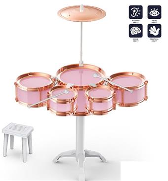 Small Jazz Drum (Rose Gold Falling Cherry Red)   ITEM NO.： W005166