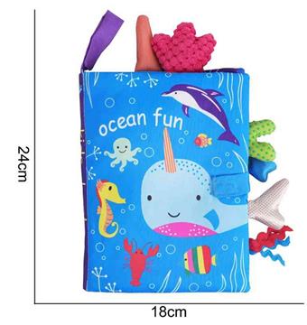 Plush toy tail cloth book ocean 【 New 】   ITEM NO.： W011822
