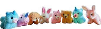 (Customizable) Creative Shake Tail Unicorn Little White Rabbit Cute Bear Plush Toy   ITEM NO.： W011154