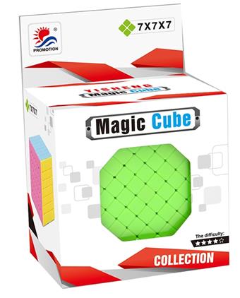 Candy colored Seven Step Magic Cube   ITEM NO.： W015618