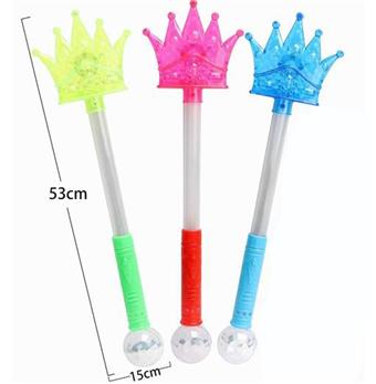 Crown 3-light 4-stage flashing rod (mixed color)   ITEM NO.： W017063