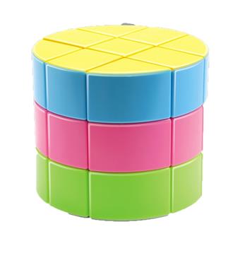 Candy colored cylindrical Rubik's Cube   ITEM NO.： W015623