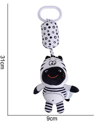 Plush toy black and white wind chime zebra   ITEM NO.： W011502