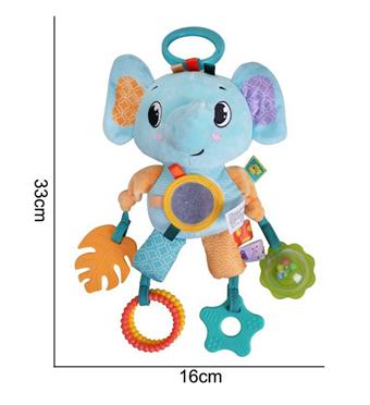 Plush Toy [Gum Car Hanging] Elephant   ITEM NO.： W011381
