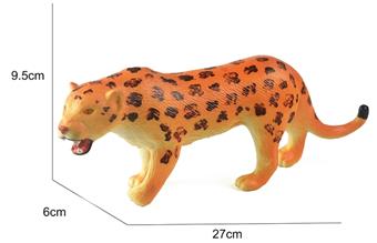 Soft rubber, rubber coated animal, leopard   ITEM NO.： W006686