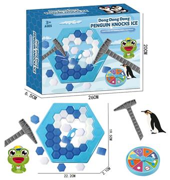 Penguin knocking on ice   ITEM NO.： W004757