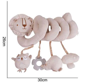 Plush toy organic cotton bed wrapped around a lion   ITEM NO.： W011321